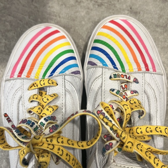 VANS X FLOUR SHOP by Amirah Kassem Rainbow Sneakers Women's 6.0 - Picture 8 of 9